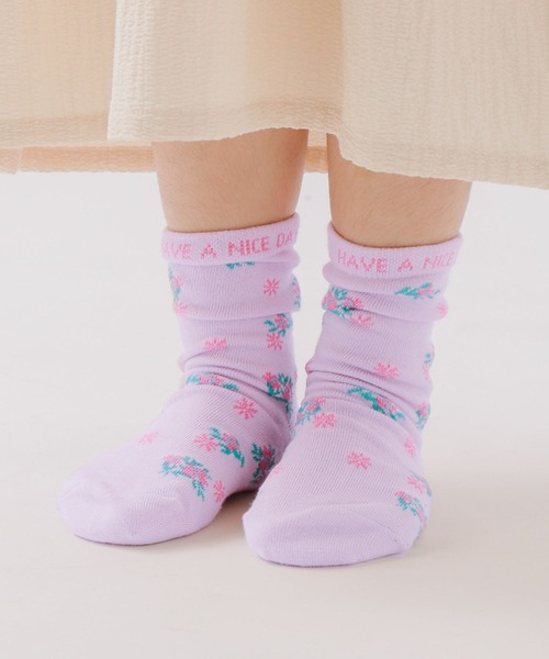 BAYFLOW（ベイフロー）の「アソート柄ソックス(KIDS)（ソックス/靴下・キッズ・ブラック/ホワイト/ラベンダー・MEDIUM/LARGE）」の16枚目の写真