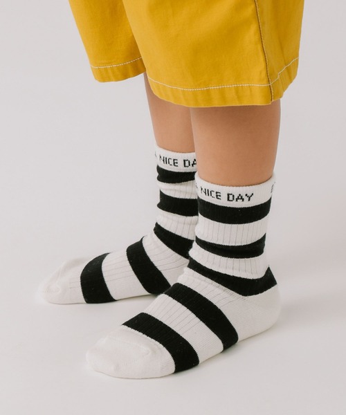 BAYFLOW（ベイフロー）の「アソート柄ソックス(KIDS)（ソックス/靴下・キッズ・ブラック/ホワイト/ラベンダー・MEDIUM/LARGE）」の14枚目の写真