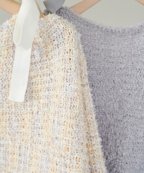 idem（イデム）の「tape yarn 2way knit cardigan/2wayニットボレロカーディガン（ニット/セーター・レディース・その他/グレー・FREE）」の19枚目の写真