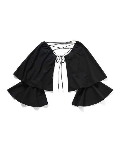 Ray BEAMS（レイビームス）の「Ray BEAMS / フレア アーム ボレロ（カーディガン/ボレロ・レディース・ベージュ/ブラック・ONE SIZE）」の20枚目の写真