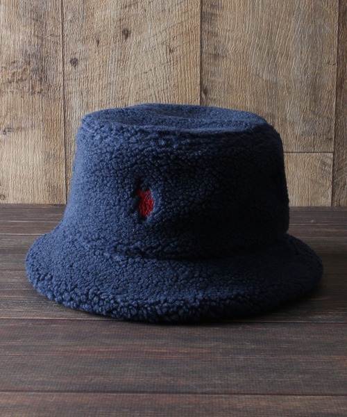 U.S. POLO ASSN.（ユーエスポロアッスン）の「【U.S. POLO ASSN./ユーエスポロアッスン】ボアバケットハット（ハット・メンズ・ライトベージュ/オリーブ/ネイビー/ブラウン/アイボリー/ブラック・FREE）」の6枚目の写真