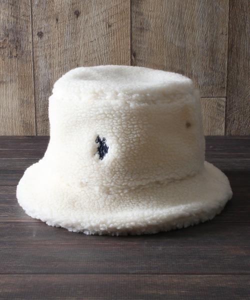 U.S. POLO ASSN.（ユーエスポロアッスン）の「【U.S. POLO ASSN./ユーエスポロアッスン】ボアバケットハット（ハット・メンズ・ライトベージュ/オリーブ/ネイビー/ブラウン/アイボリー/ブラック・FREE）」の5枚目の写真