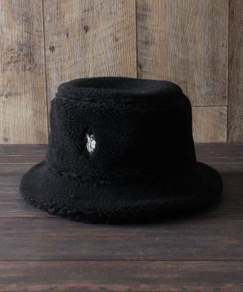 U.S. POLO ASSN.（ユーエスポロアッスン）の「【U.S. POLO ASSN./ユーエスポロアッスン】ボアバケットハット（ハット・メンズ・ライトベージュ/オリーブ/ネイビー/ブラウン/アイボリー/ブラック・FREE）」の3枚目の写真