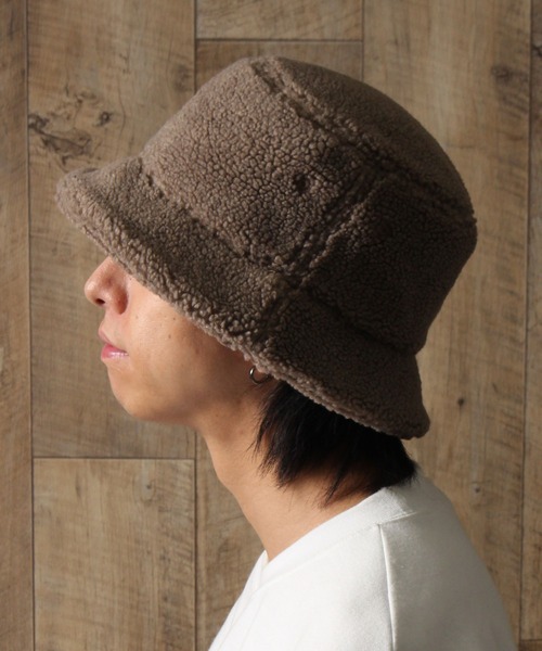 U.S. POLO ASSN.（ユーエスポロアッスン）の「【U.S. POLO ASSN./ユーエスポロアッスン】ボアバケットハット（ハット・メンズ・ライトベージュ/オリーブ/ネイビー/ブラウン/アイボリー/ブラック・FREE）」の14枚目の写真