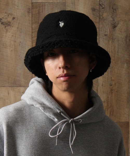 U.S. POLO ASSN.（ユーエスポロアッスン）の「【U.S. POLO ASSN./ユーエスポロアッスン】ボアバケットハット（ハット・メンズ・ライトベージュ/オリーブ/ネイビー/ブラウン/アイボリー/ブラック・FREE）」の7枚目の写真