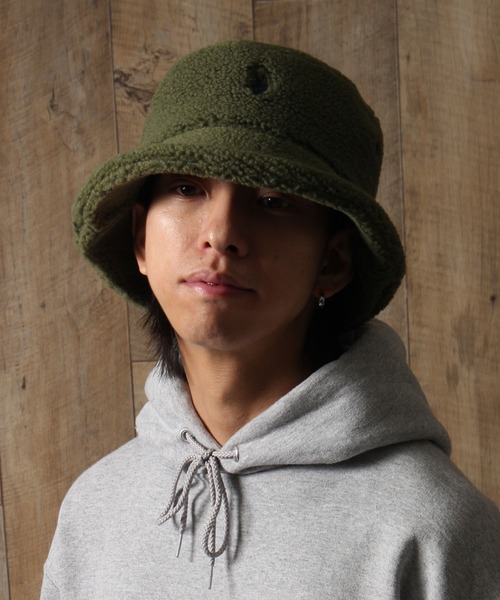 U.S. POLO ASSN.（ユーエスポロアッスン）の「【U.S. POLO ASSN./ユーエスポロアッスン】ボアバケットハット（ハット・メンズ・ライトベージュ/オリーブ/ネイビー/ブラウン/アイボリー/ブラック・FREE）」の20枚目の写真