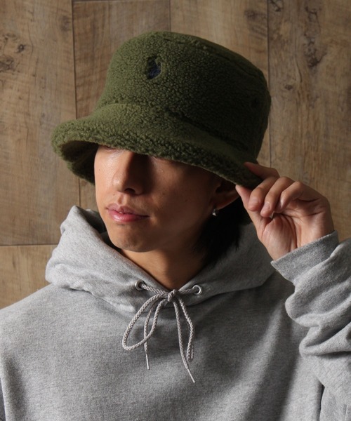 U.S. POLO ASSN.（ユーエスポロアッスン）の「【U.S. POLO ASSN./ユーエスポロアッスン】ボアバケットハット（ハット・メンズ・ライトベージュ/オリーブ/ネイビー/ブラウン/アイボリー/ブラック・FREE）」の21枚目の写真