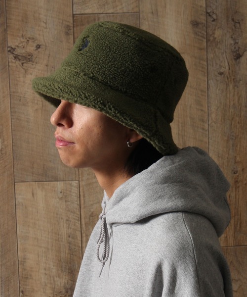 U.S. POLO ASSN.（ユーエスポロアッスン）の「【U.S. POLO ASSN./ユーエスポロアッスン】ボアバケットハット（ハット・メンズ・ライトベージュ/オリーブ/ネイビー/ブラウン/アイボリー/ブラック・FREE）」の22枚目の写真