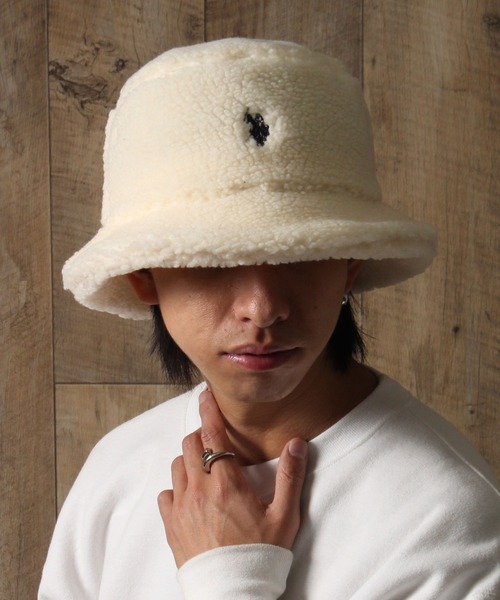 U.S. POLO ASSN.（ユーエスポロアッスン）の「【U.S. POLO ASSN./ユーエスポロアッスン】ボアバケットハット（ハット・メンズ・ライトベージュ/オリーブ/ネイビー/ブラウン/アイボリー/ブラック・FREE）」の15枚目の写真