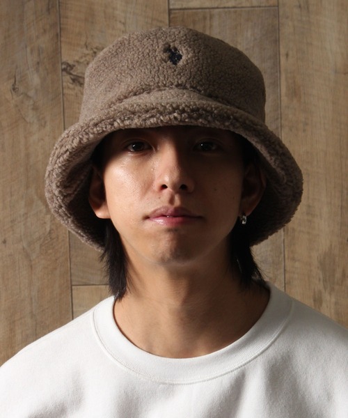 U.S. POLO ASSN.（ユーエスポロアッスン）の「【U.S. POLO ASSN./ユーエスポロアッスン】ボアバケットハット（ハット・メンズ・ライトベージュ/オリーブ/ネイビー/ブラウン/アイボリー/ブラック・FREE）」の11枚目の写真