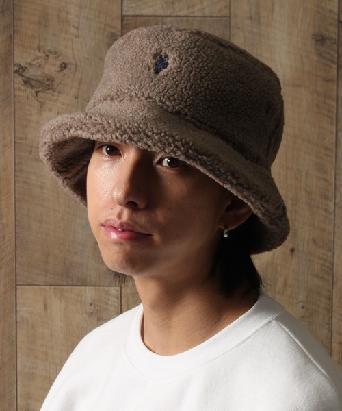 U.S. POLO ASSN.（ユーエスポロアッスン）の「【U.S. POLO ASSN./ユーエスポロアッスン】ボアバケットハット（ハット・メンズ・ライトベージュ/オリーブ/ネイビー/ブラウン/アイボリー/ブラック・FREE）」の12枚目の写真