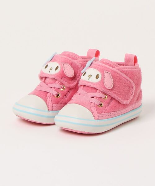 CONVERSE(コンバース)の「converse コンバース BABY ALL STAR N SANRIO V-1【コンバースxサンリオ】ベビーシューズ(ベビーオールスターNサンリオV1) 37302651(スニーカー・キッズ・ピンク/イエロー/ホワイト・13.5cm/15.0cm/14.5cm/12.5cm/12cm/13.0cm/14.0cm)」の3枚目の写真