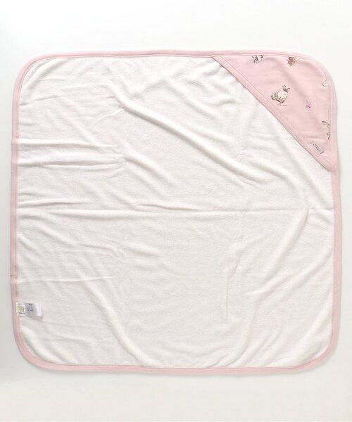 apres les cours(アプレレクール)の「ねこ・トイプードル柄ブランケット(ブランケット・キッズ・アイボリー/ピンク・FREE)」の8枚目の写真