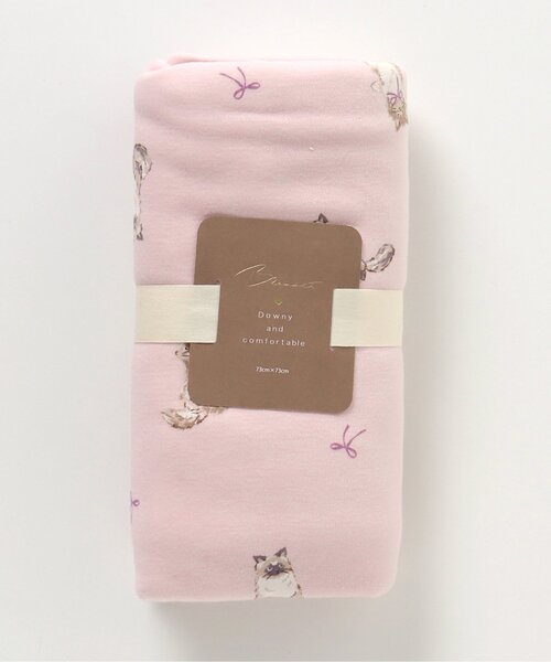 apres les cours(アプレレクール)の「ねこ・トイプードル柄ブランケット(ブランケット・キッズ・アイボリー/ピンク・FREE)」の11枚目の写真