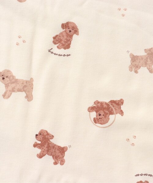 apres les cours(アプレレクール)の「ねこ・トイプードル柄ブランケット(ブランケット・キッズ・アイボリー/ピンク・FREE)」の12枚目の写真