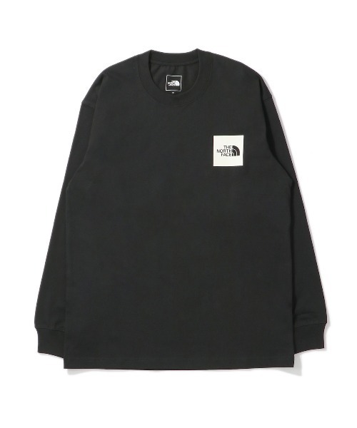 THE NORTH FACE(ザノースフェイス)の「THE NORTH FACE L/S Square Logo Tee ザノースフェイス ロングスリーブ スクエアロゴTシャツ(Tシャツ/カットソー・メンズ・ブラック/ホワイト/グレー・LARGE/X-LARGE/MEDIUM/SMALL)」の2枚目の写真
