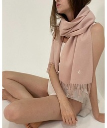 epine（エピヌ）の「e embroidery logo muffler pink（マフラー