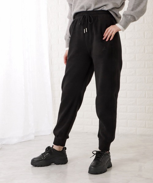 DAYRA(デイラ)の「ワンポイント付ベーシックスウェットパンツ(スウェットパンツ・レディース・グリーン/ブラック/アイボリー/グレー・M/S/XL)」の5枚目の写真