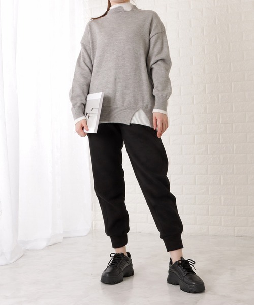 DAYRA(デイラ)の「ワンポイント付ベーシックスウェットパンツ(スウェットパンツ・レディース・グリーン/ブラック/アイボリー/グレー・M/S/XL)」の9枚目の写真