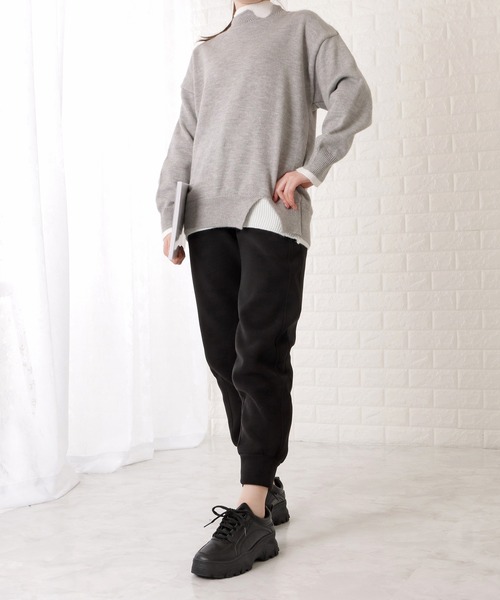 DAYRA(デイラ)の「ワンポイント付ベーシックスウェットパンツ(スウェットパンツ・レディース・グリーン/ブラック/アイボリー/グレー・M/S/XL)」の10枚目の写真