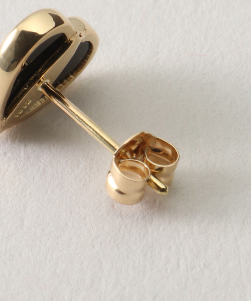 GIGI ELLE SHOP別注 Vis stone heart ピアス GIGI(ジジ)｜【受注生産】【ELLE SHOP別注】Vis stone heart