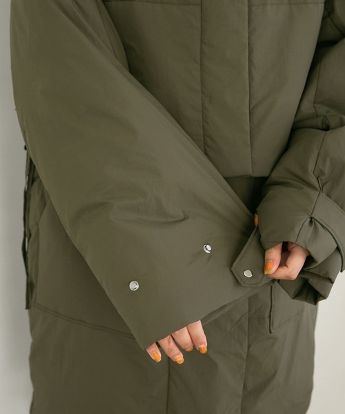 KBF（ケイビーエフ）の「ベストSETミドル丈中綿ジャケット（ダウン