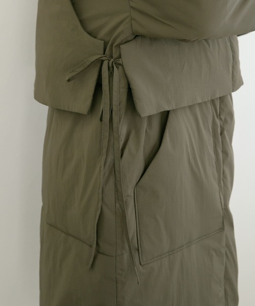 KBF（ケイビーエフ）の「ベストSETミドル丈中綿ジャケット（ダウン