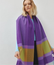 elegancese（エレガンセーゼ）の「【elegancese】check wave / EL-05　ピュアカシミヤマフラー/カシミアストール　チェックウェーブ（ストール/ショール）」