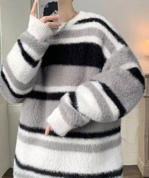 B.R.U | シャギーボーダーニット(ニット/セーター)