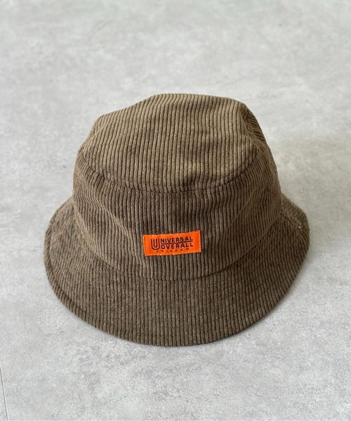 UNIVERSAL OVERALL(ユニバーサルオーバーオール)の「コーデュロイバケハ(ハット・メンズ・アイボリー/ブラック/ブラック系その他/チャコールグレー/サックスブルー/オフホワイト・FREE)」の6枚目の写真