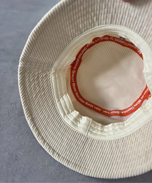 UNIVERSAL OVERALL(ユニバーサルオーバーオール)の「コーデュロイバケハ(ハット・メンズ・アイボリー/ブラック/ブラック系その他/チャコールグレー/サックスブルー/オフホワイト・FREE)」の13枚目の写真