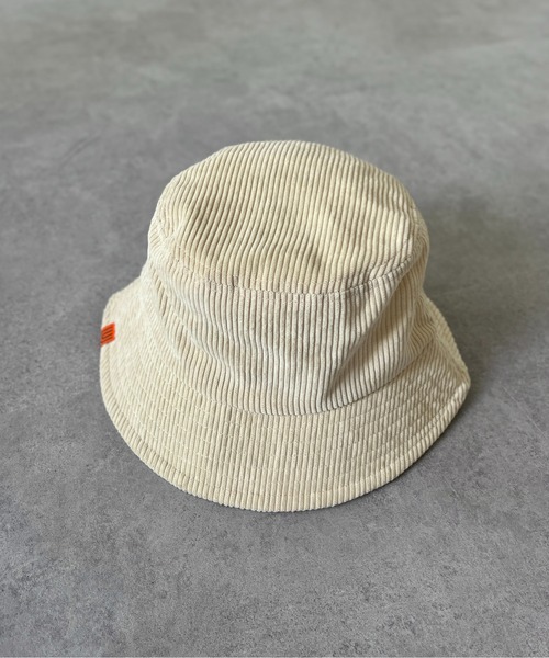 UNIVERSAL OVERALL(ユニバーサルオーバーオール)の「コーデュロイバケハ(ハット・メンズ・アイボリー/ブラック/ブラック系その他/チャコールグレー/サックスブルー/オフホワイト・FREE)」の14枚目の写真