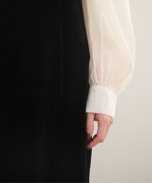 RAY CASSIN（レイカズン）の「ストレートベロアキャミワンピース（ワンピース・レディース・ブラック/カーキ/ブルー・FREE）」の19枚目の写真