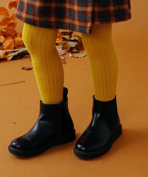 B:MING by BEAMS（ビーミングバイビームス）の「B:MING by BEAMS / サイドゴア ブーツ（17~22cm）（ブーツ・キッズ・オリーブ/ブラック・22/20/21/18/19/17）」の3枚目の写真