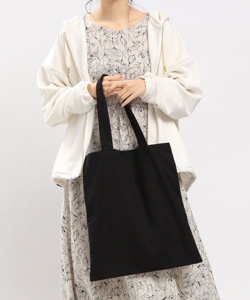 GLOBAL WORK Smile Seed Store（グローバルワーク スマイルシードストア）の「ベーシックトート/リネン混/185298（トートバッグ・レディース・ブラック/セージグリーン/ベージュ・FREE）」の7枚目の写真