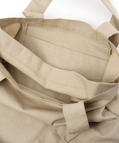 GLOBAL WORK Smile Seed Store（グローバルワーク スマイルシードストア）の「ベーシックトート/リネン混/185298（トートバッグ・レディース・ブラック/セージグリーン/ベージュ・FREE）」の22枚目の写真