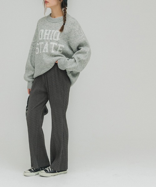 coca(coca)(コカ)の「起毛リブ フィット&フレアパンツ(その他パンツ・レディース・ベージュ/ブラック・SHORT/LONG)」の12枚目の写真