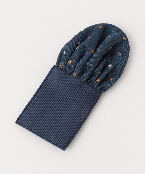 green label relaxing（グリーンレーベルリラクシング）の「GLR ボウタイチーフセット / ドット（蝶ネクタイ・キッズ・コバルトブルー/ブラウン・FREE）」の4枚目の写真