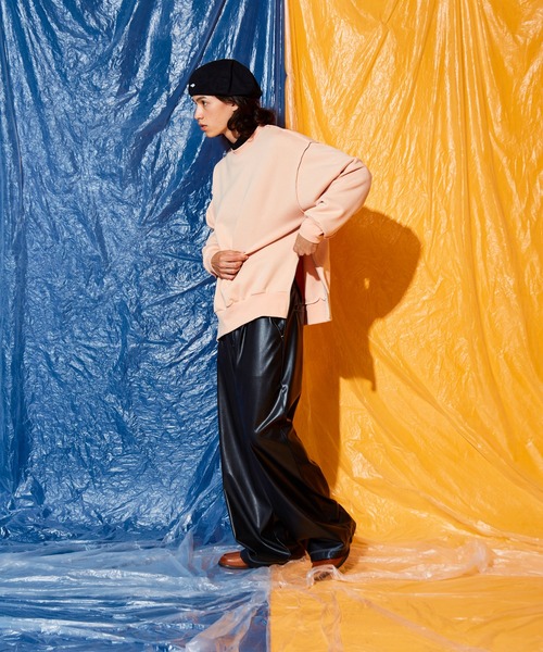 Adoon plain(アドーンプレーン)の「fake leather wide pants(その他パンツ・メンズ・ブラック/ブロンズ・SMALL/LARGE/MEDIUM)」の16枚目の写真