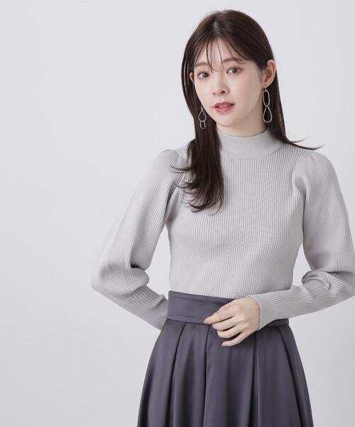 PROPORTION BODY DRESSING（プロポーションボディドレッシング）の「ポリエステルバックデザインニット / 1213270021（ニット/セーター・レディース・ブラック/グレー/ブラウン・FREE）」の2枚目の写真