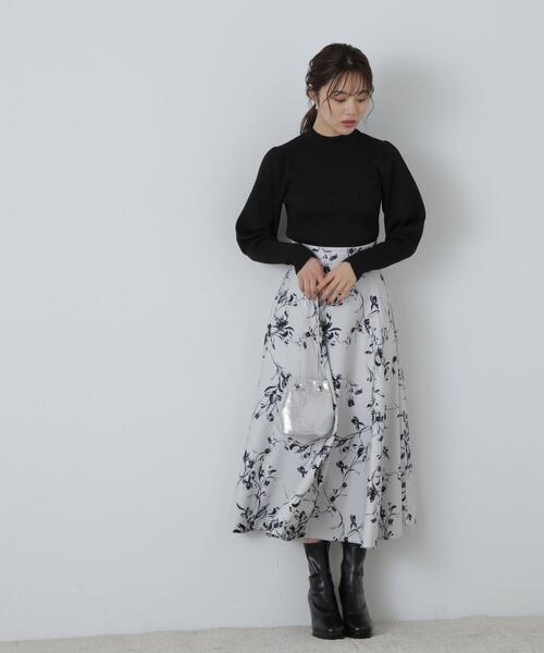 PROPORTION BODY DRESSING（プロポーションボディドレッシング）の「ポリエステルバックデザインニット / 1213270021（ニット/セーター・レディース・ブラック/グレー/ブラウン・FREE）」の6枚目の写真