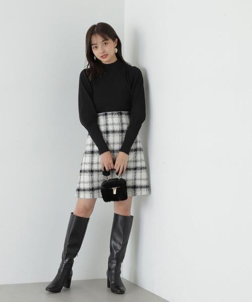 PROPORTION BODY DRESSING（プロポーションボディドレッシング）の「ポリエステルバックデザインニット / 1213270021（ニット/セーター・レディース・ブラック/グレー/ブラウン・FREE）」の10枚目の写真