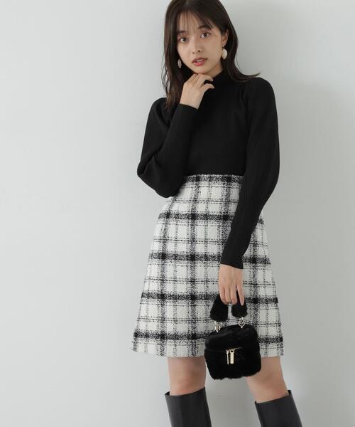 PROPORTION BODY DRESSING（プロポーションボディドレッシング）の「ポリエステルバックデザインニット / 1213270021（ニット/セーター・レディース・ブラック/グレー/ブラウン・FREE）」の11枚目の写真