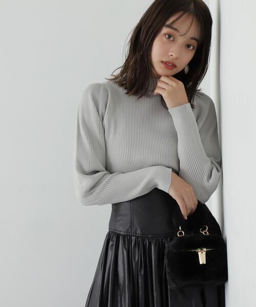 PROPORTION BODY DRESSING（プロポーションボディドレッシング）の「ポリエステルバックデザインニット / 1213270021（ニット/セーター・レディース・ブラック/グレー/ブラウン・FREE）」の17枚目の写真