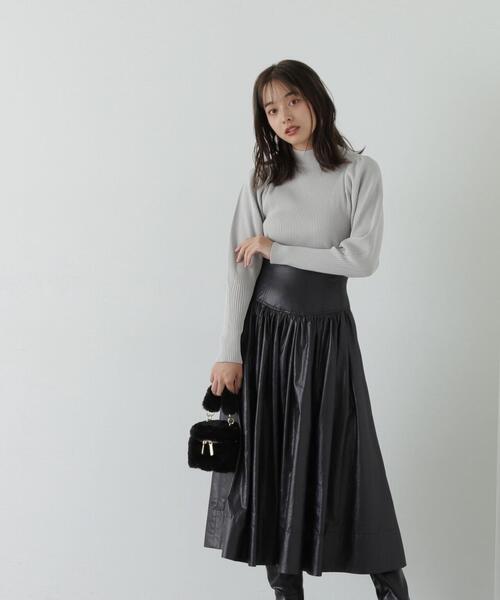 PROPORTION BODY DRESSING（プロポーションボディドレッシング）の「ポリエステルバックデザインニット / 1213270021（ニット/セーター・レディース・ブラック/グレー/ブラウン・FREE）」の19枚目の写真