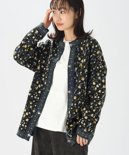 niko and...(ニコアンド)の「フラワーアソートジャガードカーディガン(カーディガン/ボレロ・レディース・レッド/ブルー・BIG(L)/MEDIUM)」の12枚目の写真