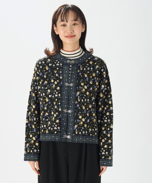 niko and...(ニコアンド)の「フラワーアソートジャガードカーディガン(カーディガン/ボレロ・レディース・レッド/ブルー・BIG(L)/MEDIUM)」の16枚目の写真