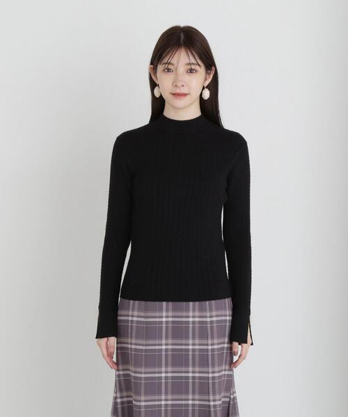 PROPORTION BODY DRESSING(プロポーションボディドレッシング)の「ミニケーブルスリットチェーンニット / 1213270027(ニット/セーター・レディース・ライトグリーン/ホワイト系その他/ブラウン/ブラック・MEDIUM/SMALL)」の21枚目の写真