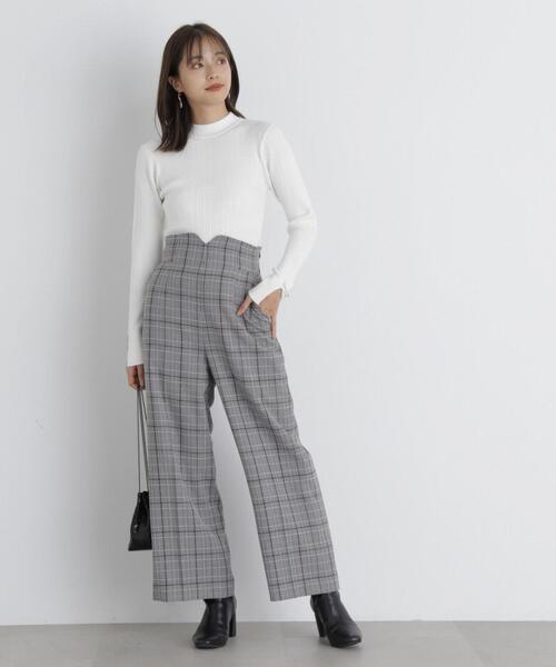 PROPORTION BODY DRESSING(プロポーションボディドレッシング)の「ミニケーブルスリットチェーンニット / 1213270027(ニット/セーター・レディース・ライトグリーン/ホワイト系その他/ブラウン/ブラック・MEDIUM/SMALL)」の6枚目の写真