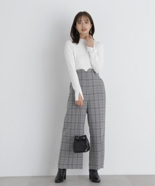 PROPORTION BODY DRESSING(プロポーションボディドレッシング)の「ミニケーブルスリットチェーンニット / 1213270027(ニット/セーター・レディース・ライトグリーン/ホワイト系その他/ブラウン/ブラック・MEDIUM/SMALL)」の7枚目の写真